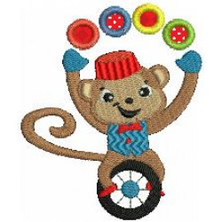 Stickdatei - Zirkus Affe